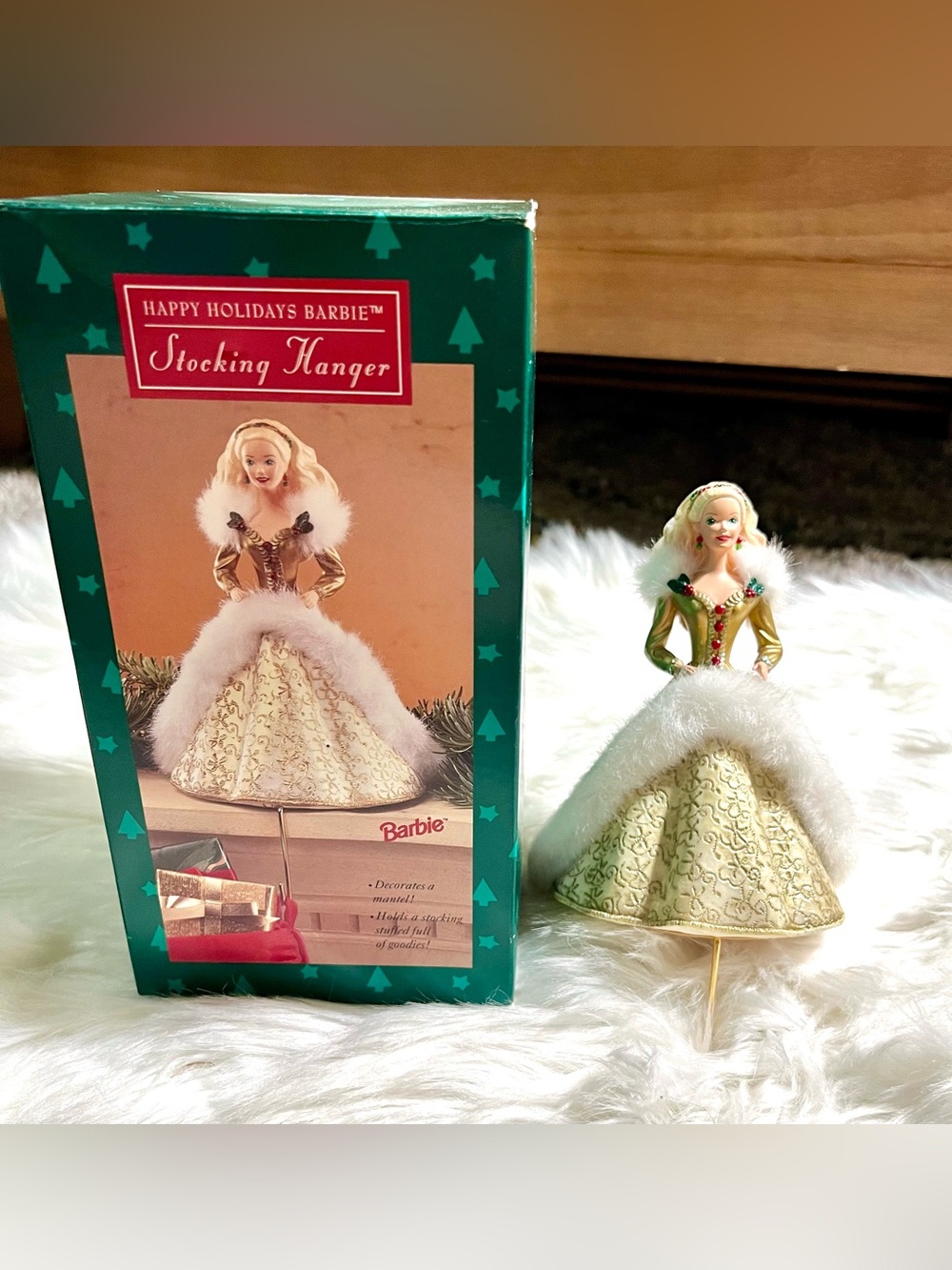 Hallmark Holiday Barbie Stocking Hanger Excellent